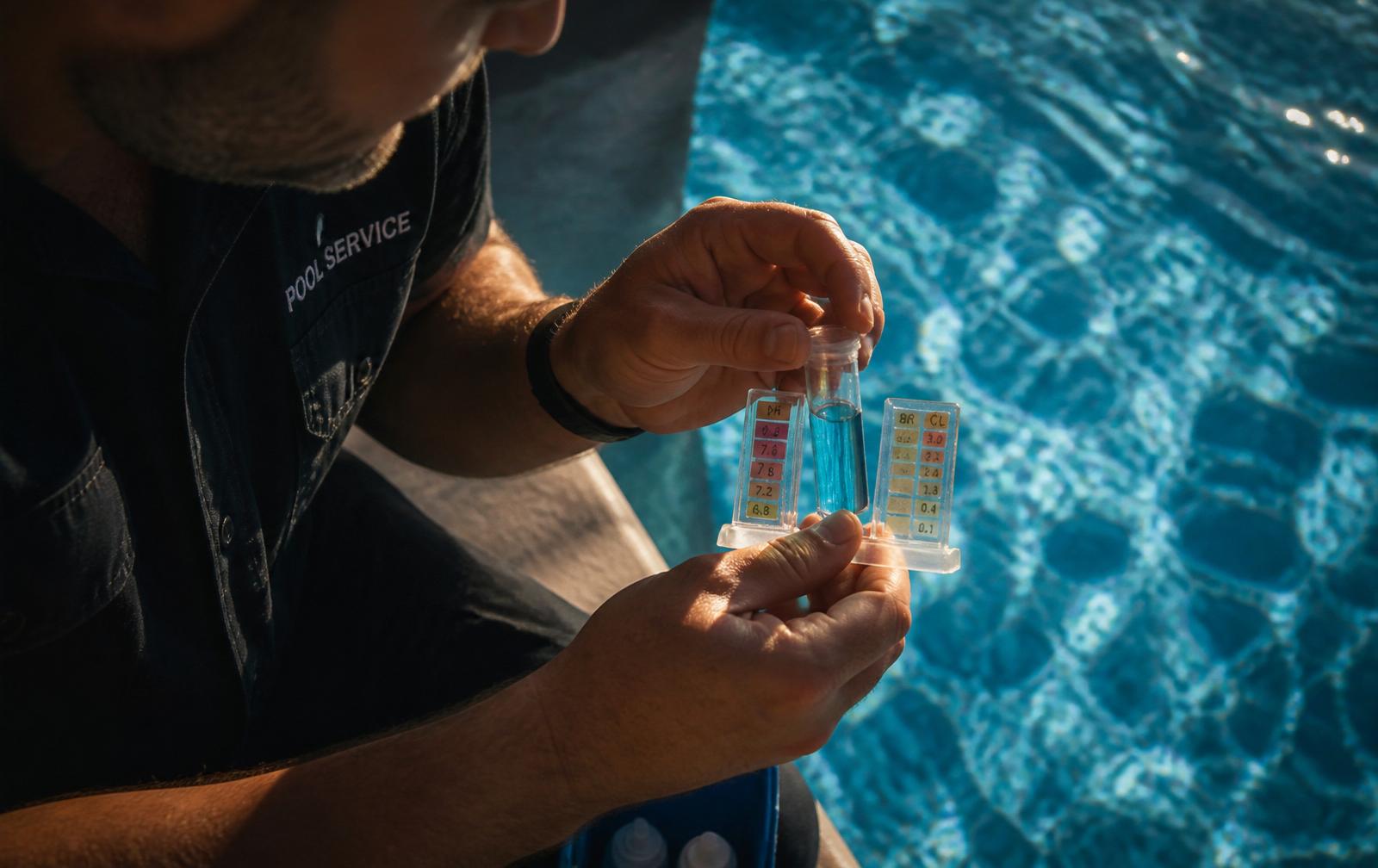 Ferramentas profissionais de tratamento de piscinas